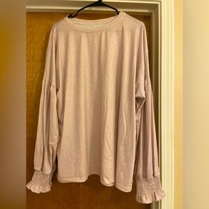 Weathered pink casual top.